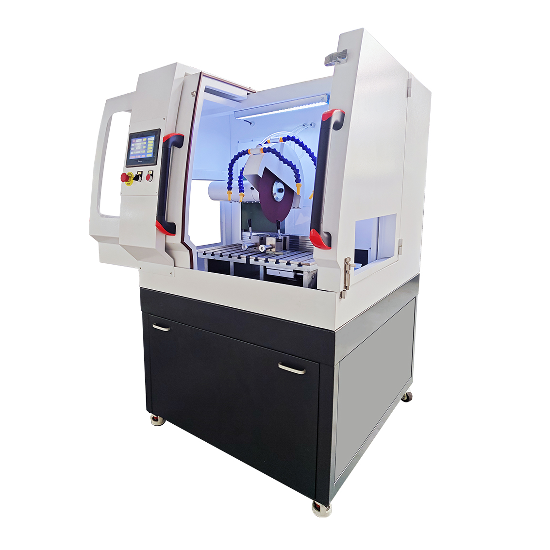 ZQ-300F自动智能金相切割机 - 立地一体式三轴切割，多种模式，适合异形件精密切割