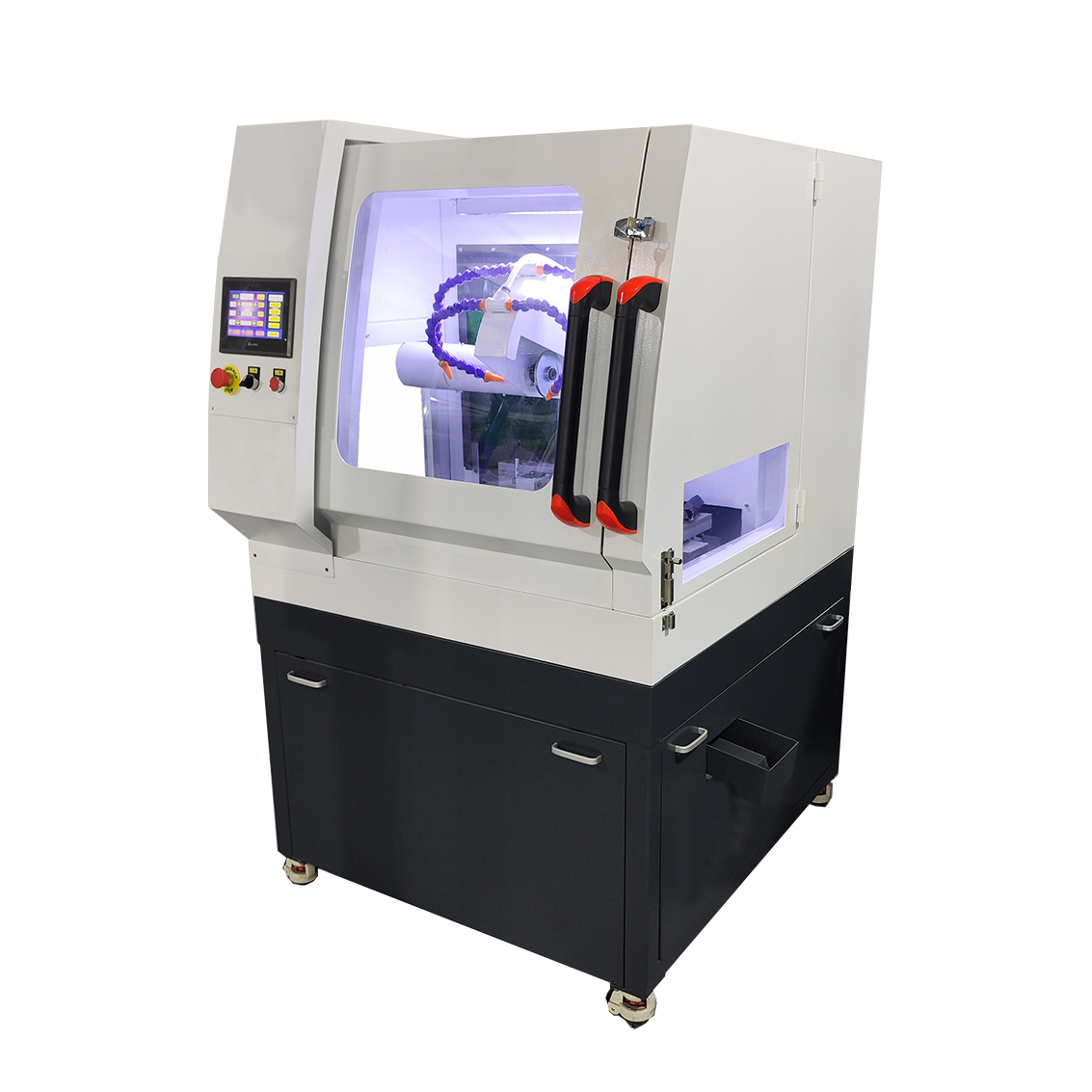 ZQ-300F自动智能金相切割机 - 立地一体式三轴切割，多种模式，适合异形件精密切割